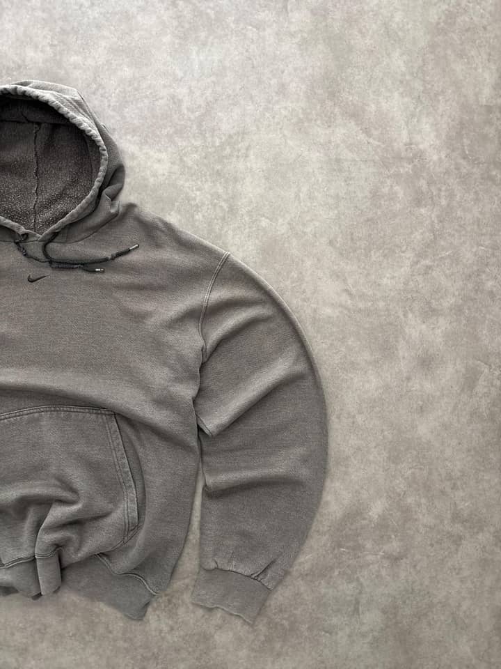 Nike Vintage Nike Hoodie Centre Swoosh Sunfaded - view 2 - Fabricsonder