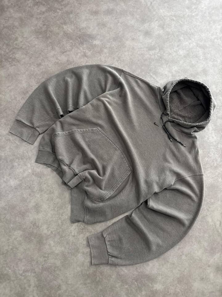 Nike Vintage Nike Hoodie Centre Swoosh Sunfaded - view 3 - Fabricsonder