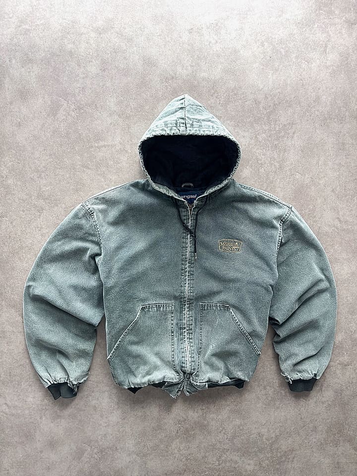 Workwear Jacket Workwear Active Jacket Vintage Sunfaded Hunter Green - XL - Fabricsonder