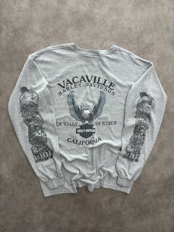 Harley Davidson Longsleeve Vintage Harley Davidson - view 2 - Fabricsonder