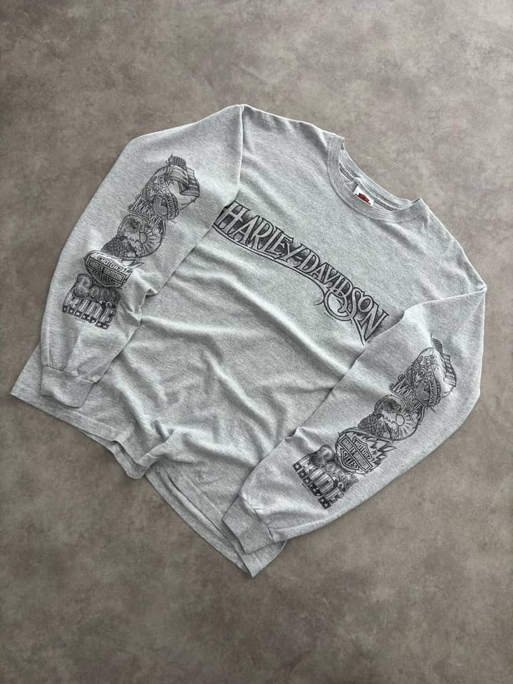 Harley Davidson Longsleeve Vintage Harley Davidson - view 3 - Fabricsonder