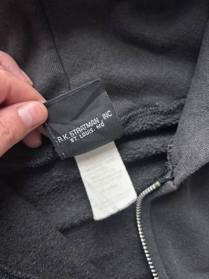Harley Davidson Vintage Grail Harley Davidson Flames Zip Up Hoodie Made In Mexico - view 3 - Fabricsonder