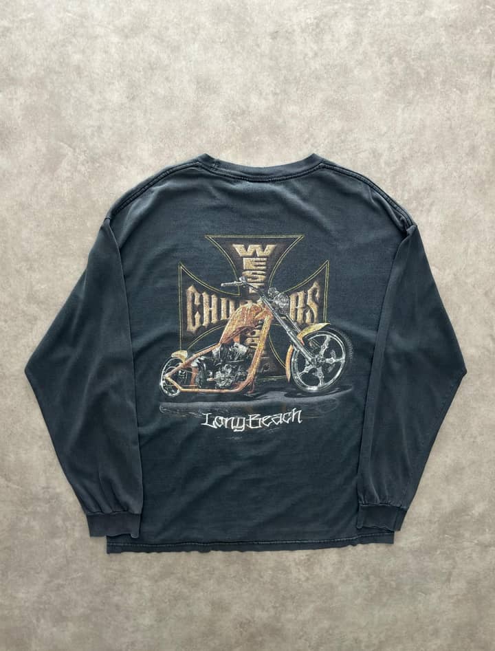 Choppers Vintage West Coast Choppers Longsleeve Sunfaded - view 2 - Fabricsonder