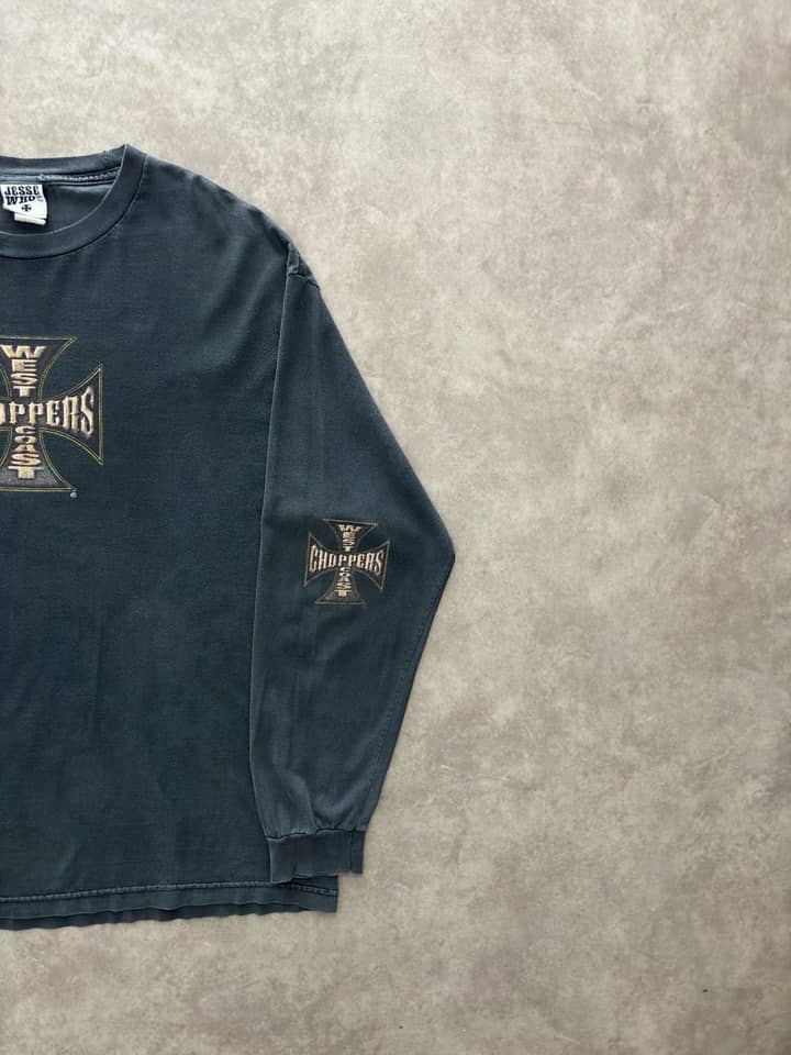 Choppers Vintage West Coast Choppers Longsleeve Sunfaded - view 3 - Fabricsonder
