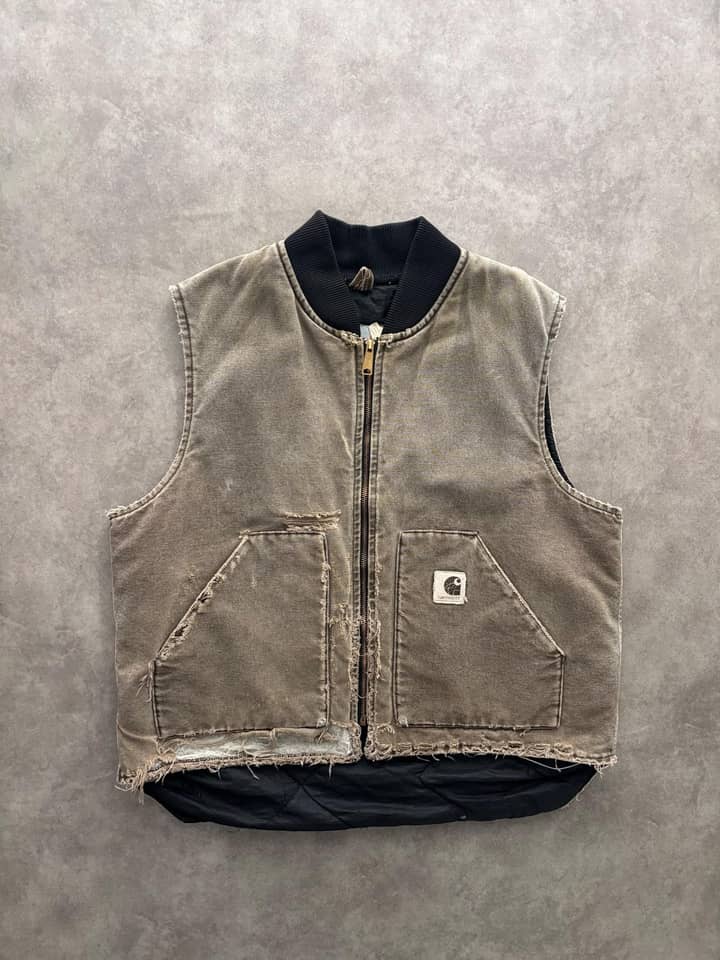 Carhartt Vintage Carhartt Vest Sunfaded - Good - Fabricsonder