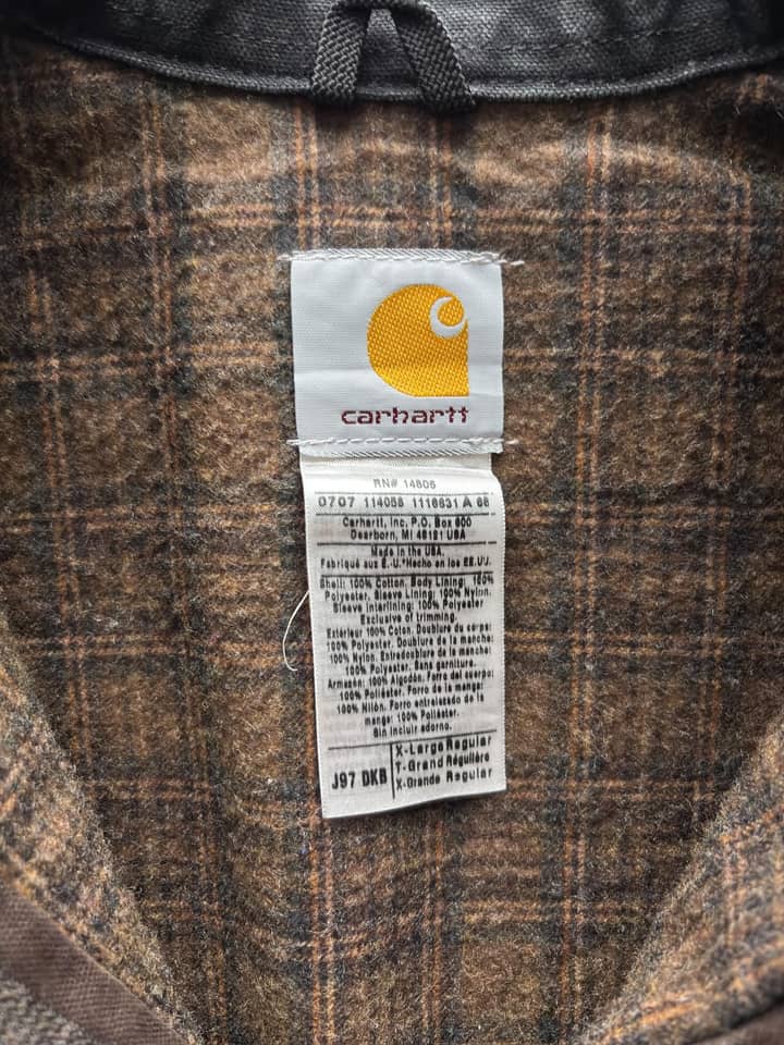 Carhartt Vintage Carhartt Detroit Jacket J97 Brown Sunfaded - view 3 - Fabricsonder