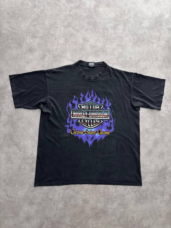Harley Davidson Vintage Harley Davidson Grail Chrome Sweet Chrome - Excellent - XL - Fabricsonder
