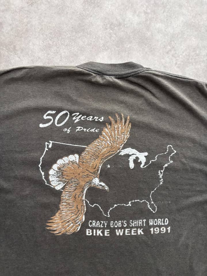 Harley Davidson Vintage Harley Davidson 3D Emblem T Shirt Single Stitch Sunfaded - view 5 - Fabricsonder
