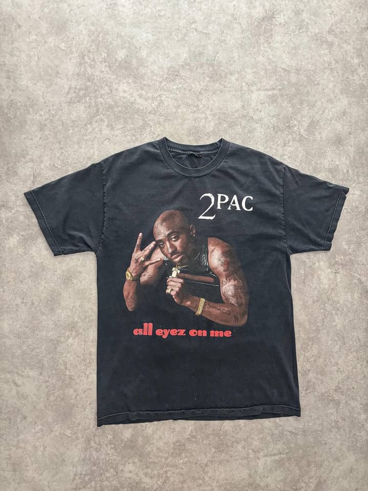 Tupac Vintage Original Tupac Sunfaded And Distressed T Shirt - Good - Fabricsonder