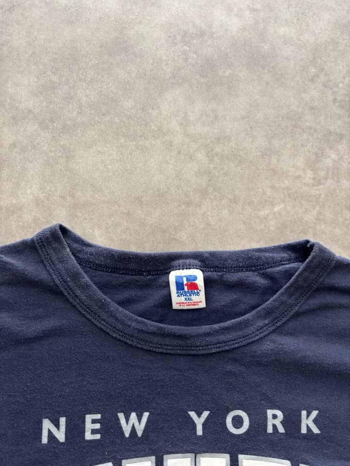 Russell Athletic Vintage Russell Athletic Cropped Boxy T Shirt Yankees - view 4 - Fabricsonder