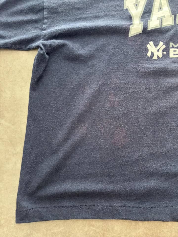 Russell Athletic Vintage Russell Athletic Cropped Boxy T Shirt Yankees - view 5 - Fabricsonder