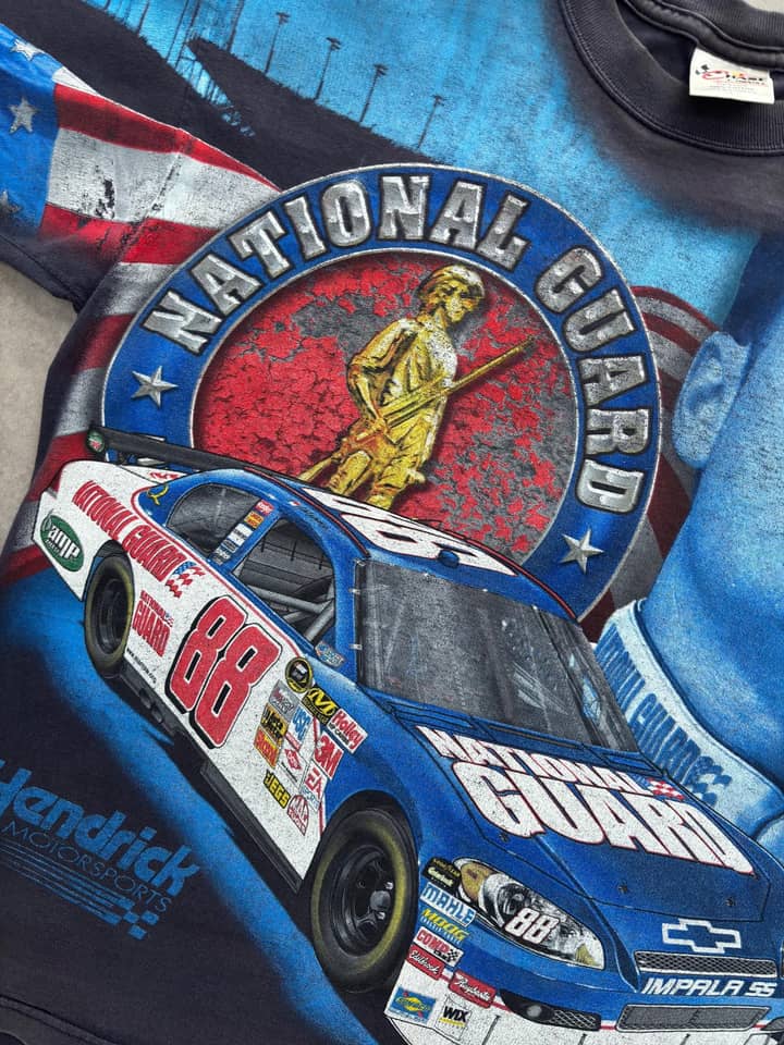 Chase Authentics Vintage Nascar T Shirt Full Print Sunfaded - view 4 - Fabricsonder