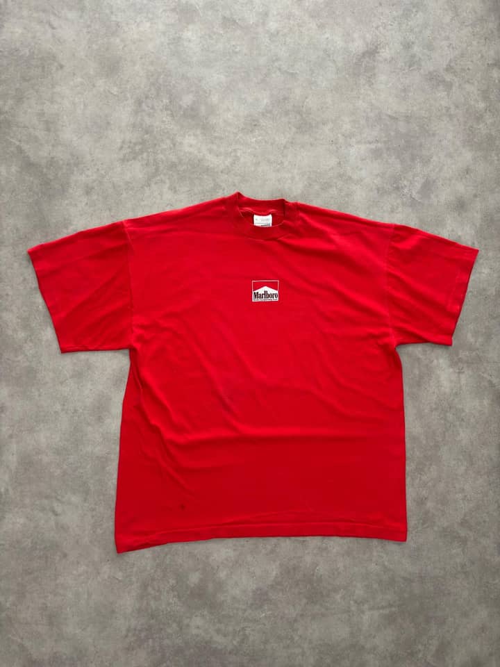 Screen Stars Vintage Marlboro T Shirt Single Stitch - Good - XL - Fabricsonder
