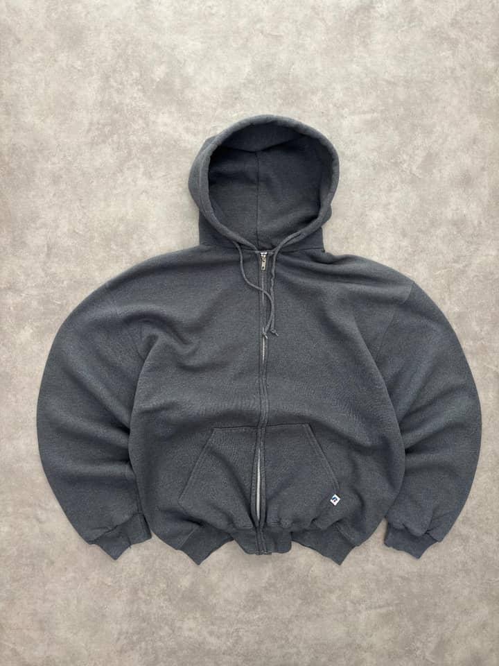 Russell Athletic Vintage Russell Athletic Zip Up Hoodie - Very Good - Fabricsonder