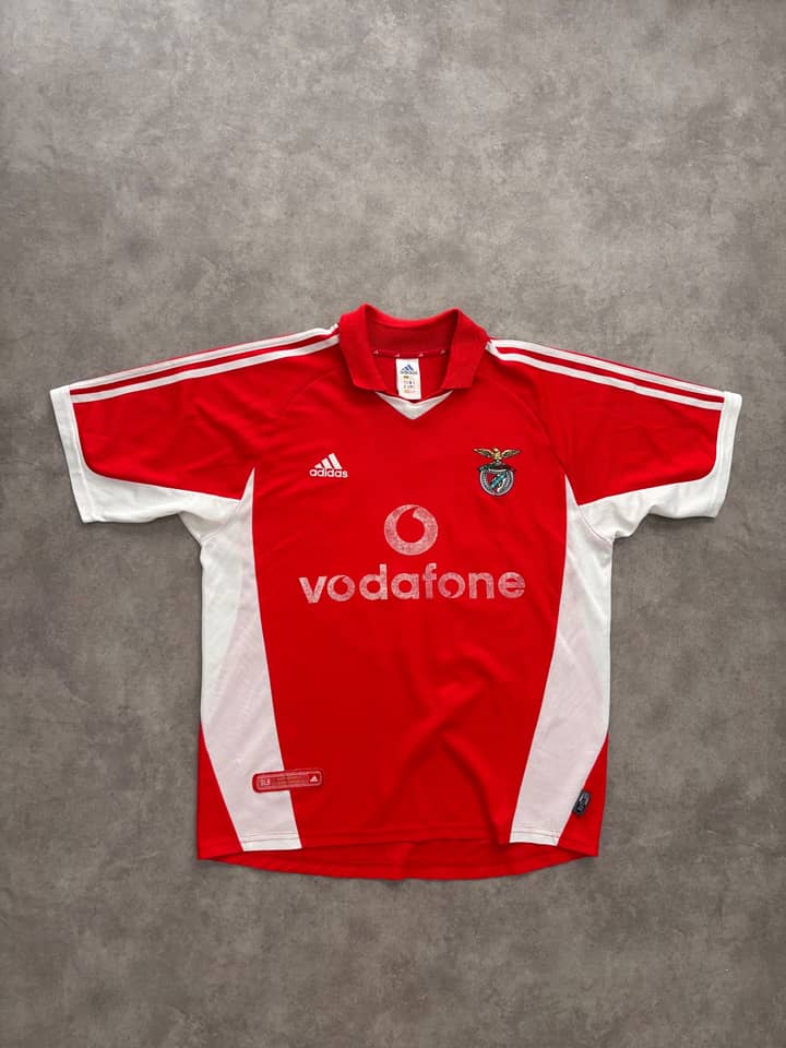 Adidas Vintage Adidas Benfica Home Shirt 2001-2 - Good - L - Fabricsonder