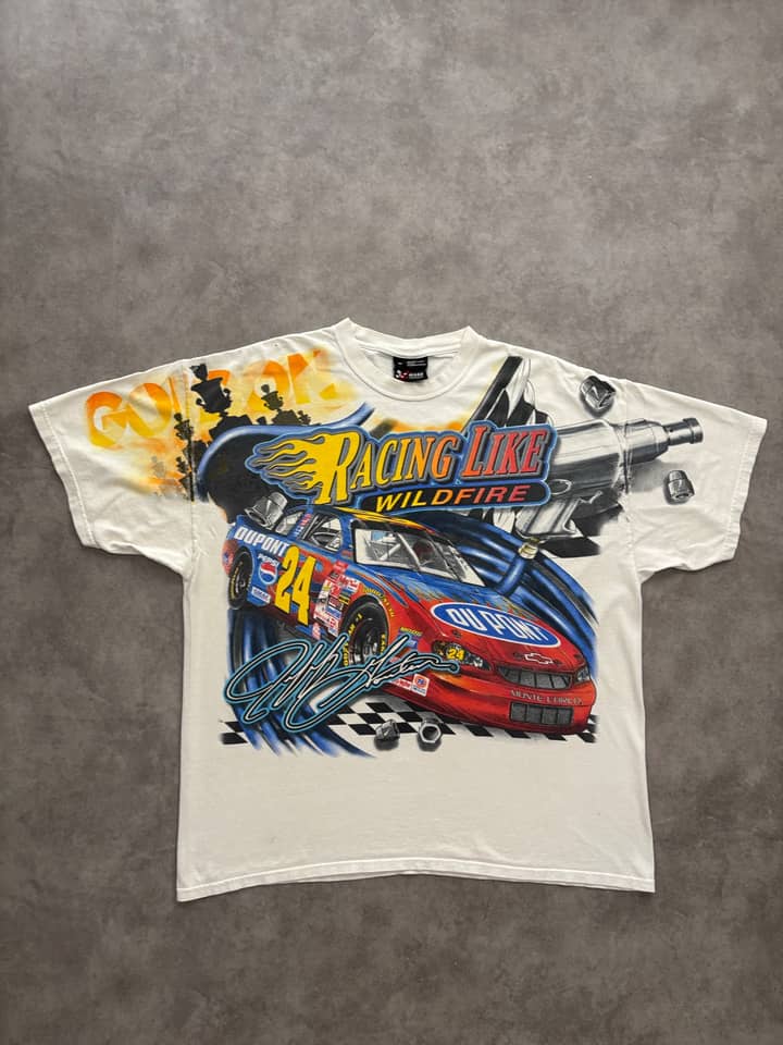 Chase Authentics Vintage Nascar T Shirt 2002 Made In Mexico - Good - XL - Fabricsonder