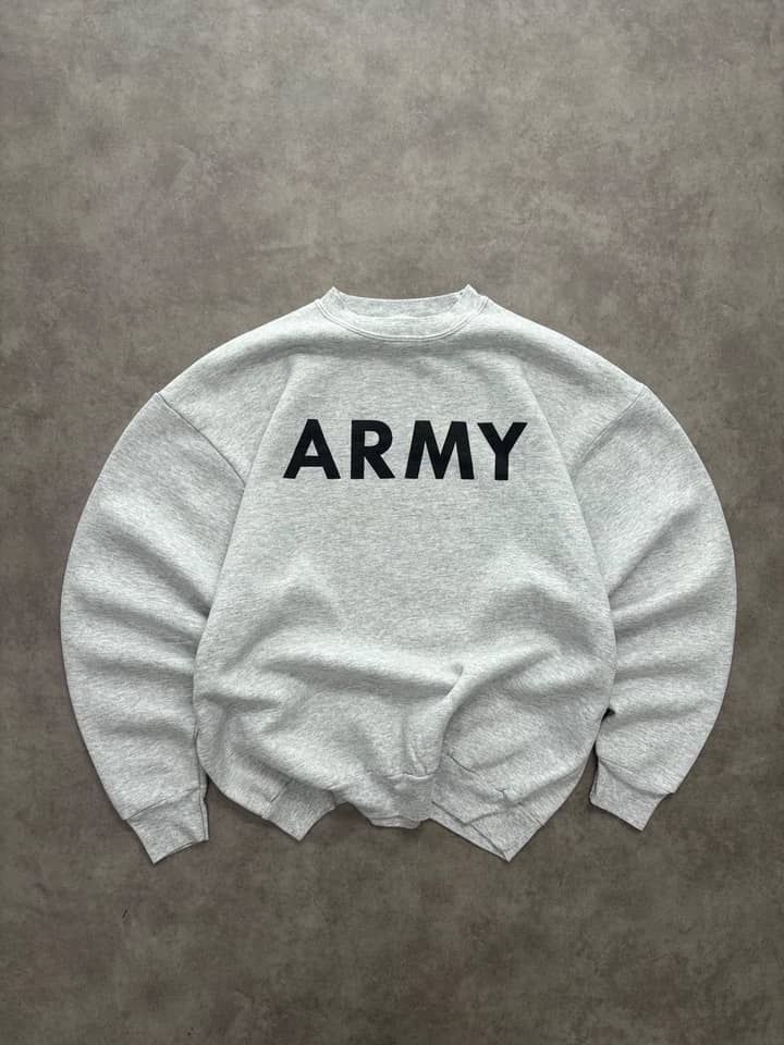 Army Vintage Army training Crewneck 90s Made In USA - Good - L - Fabricsonder