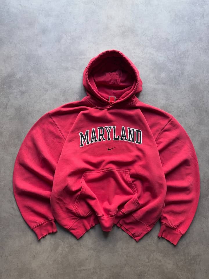 Nike Vintage Nike Team Hoodie Made In Mexico - Good - XL - Fabricsonder