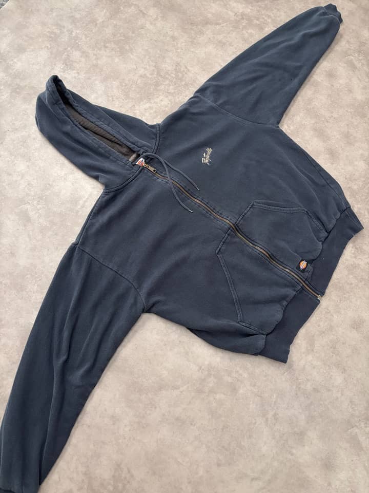 Dickies Vintage Zip Up Work Thermal Hoodie - view 2 - Fabricsonder