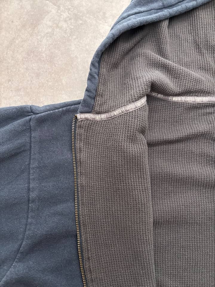 Dickies Vintage Zip Up Work Thermal Hoodie - view 4 - Fabricsonder