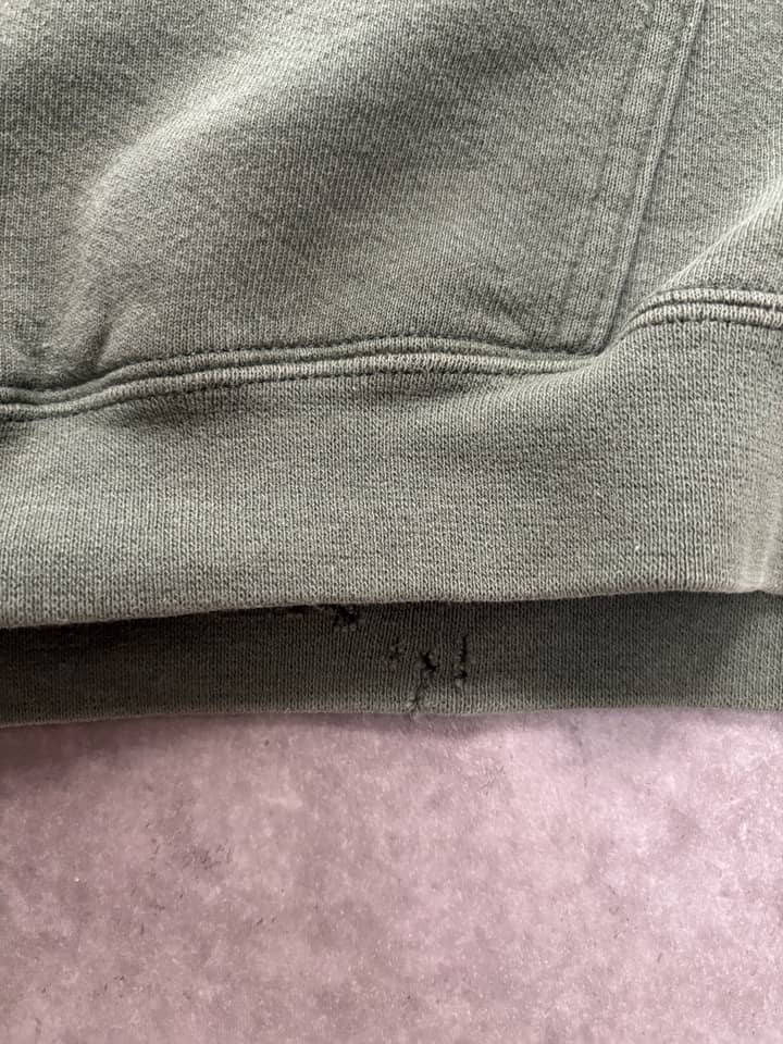 Nike Vintage Centre Swoosh Hoodie Sunfaded Olive Green - view 5 - Fabricsonder