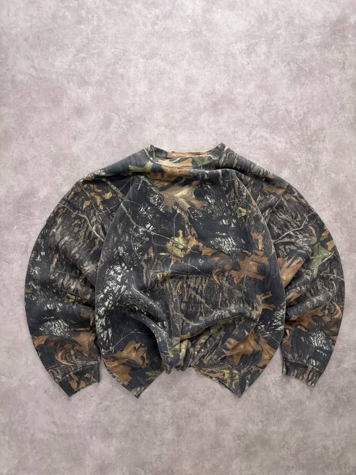 Field staff Vintage Jungle Print Crewneck - Excellent - XXXL - Fabricsonder
