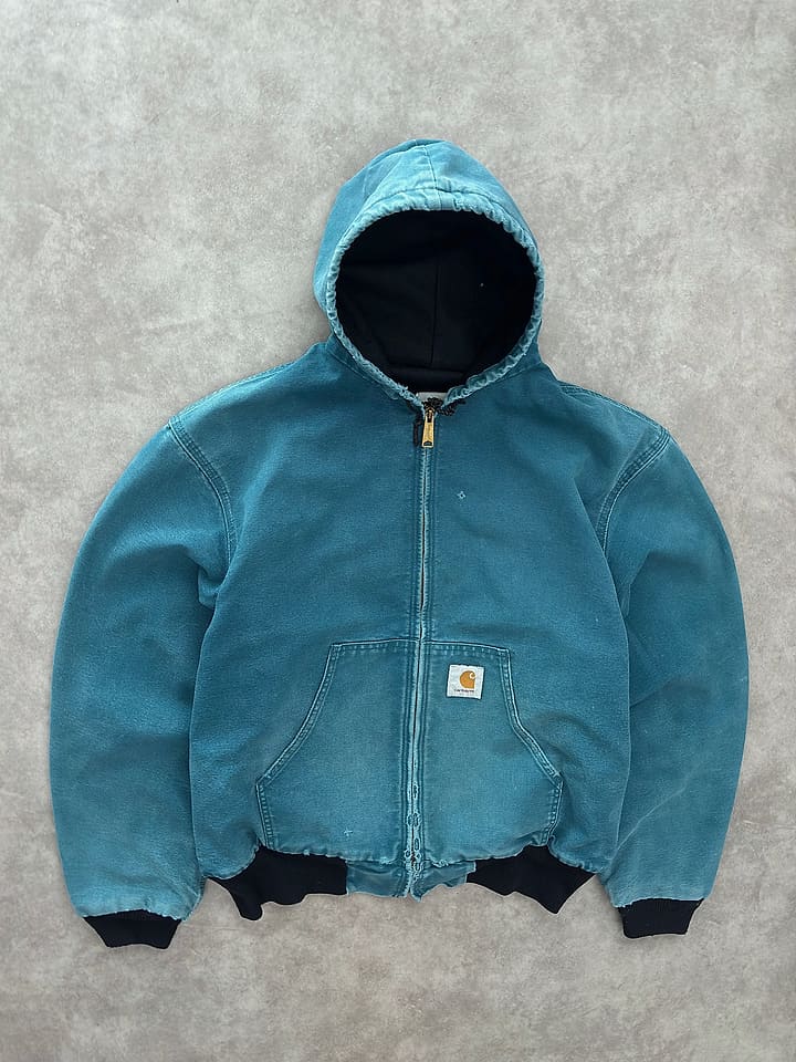 Carhartt Vintage Active Jacket Sunfaded Made In Usa - L - Fabricsonder