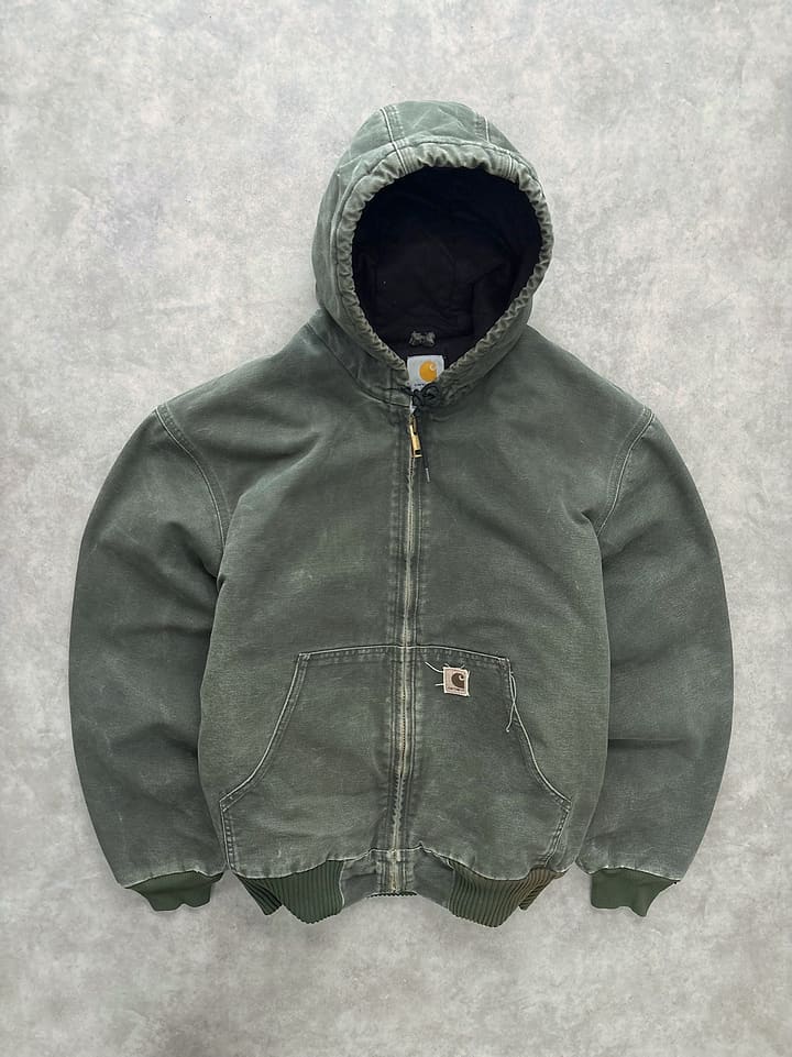 Carhartt Vintage J130 Sunfaded Active Jacket Mos Green - XL - Fabricsonder