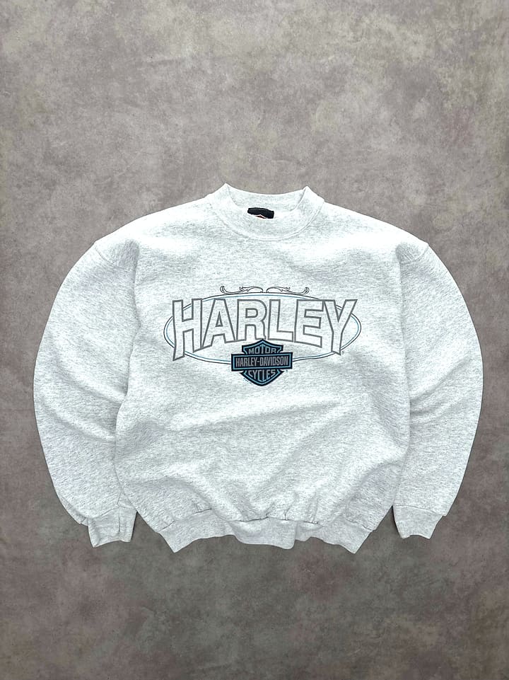 Felpa girocollo Harley Davidson vintage, taglia L