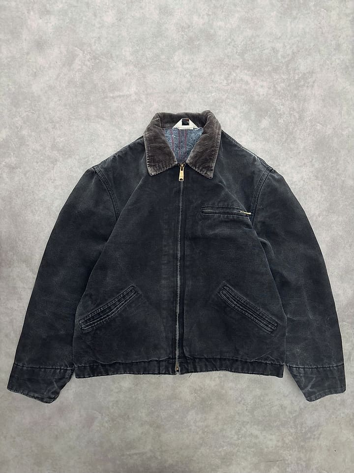 Vintage Walls Detroit Jacket Quilted Lining, black, size L